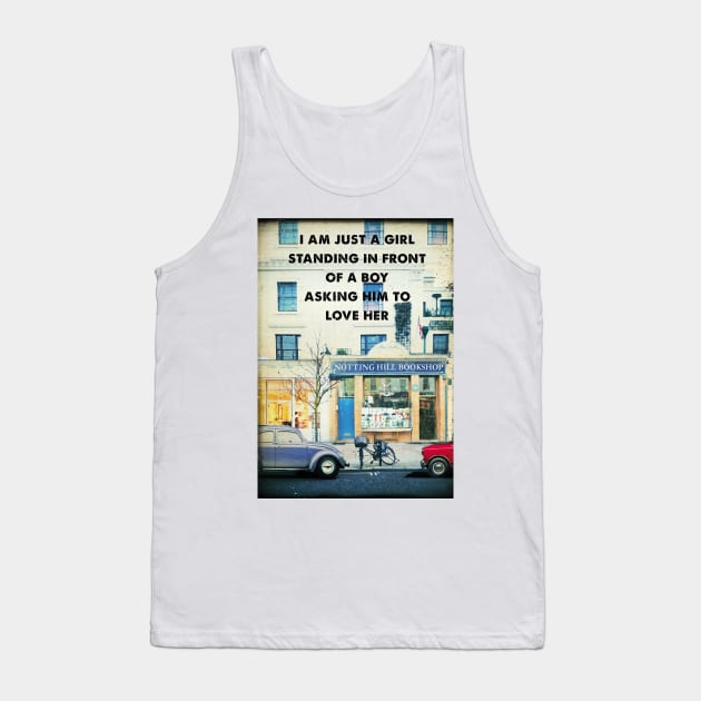 Notting Hill retro travel art print Tank Top by 2ToastDesign